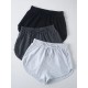 3 Pack Tie Front Track Shorts